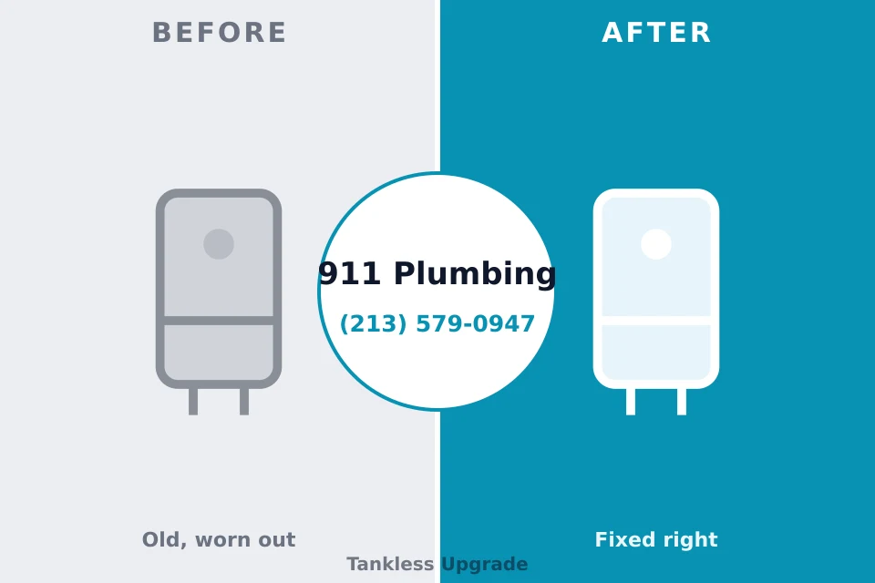Before and after: plumbing repair Tobaccoville, NC